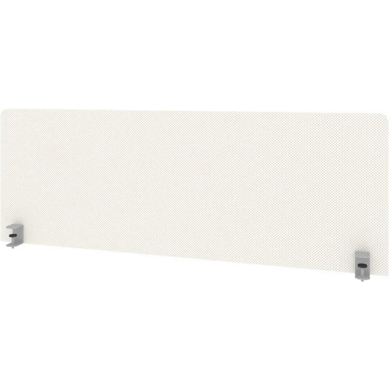 Экран Metal System Style ткан. д/стола Б.ТЭКР-3 1250х450х28 белый/мет.серый - фото 1