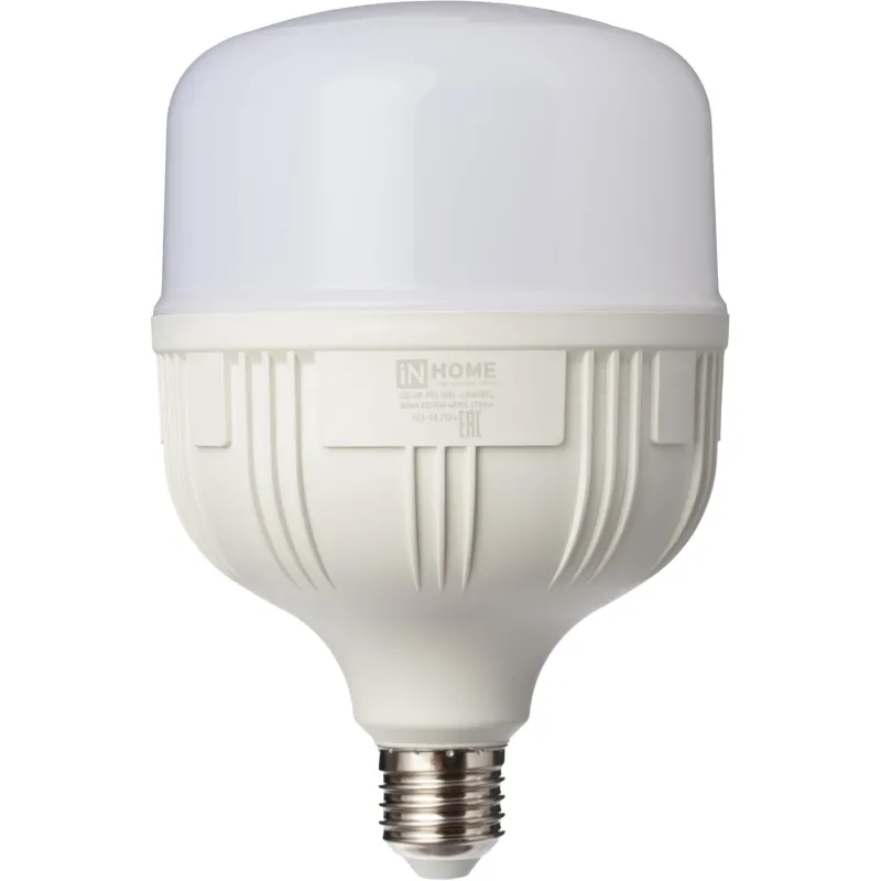 Лампа светодиодная LED-HP-PRO 50Вт 230В Е27 с адаптером E40 4000К IN HOME - фото 2