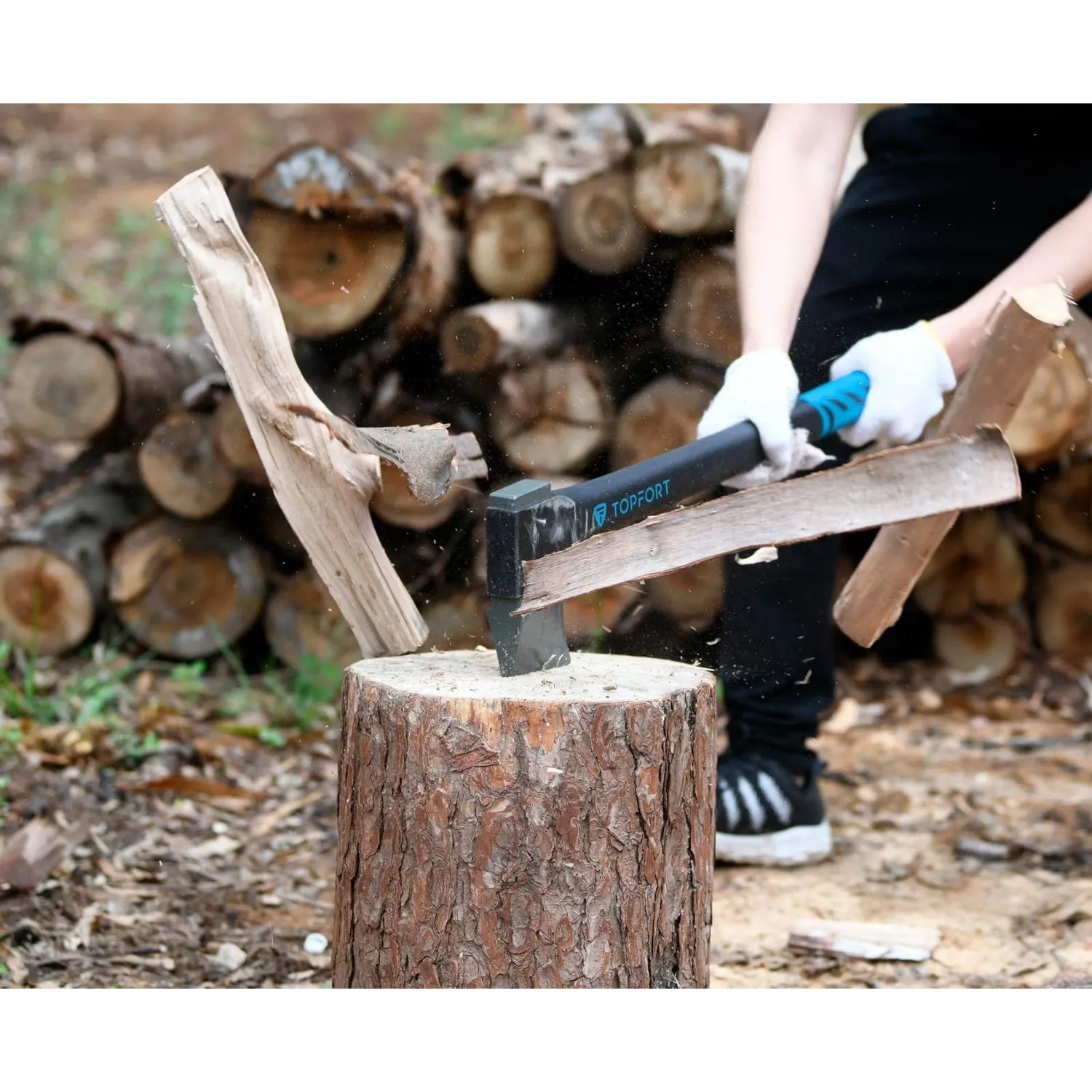 Топор универсальный Topfort Forestry 9/228мм, 440g/550g фибергласс - фото 6