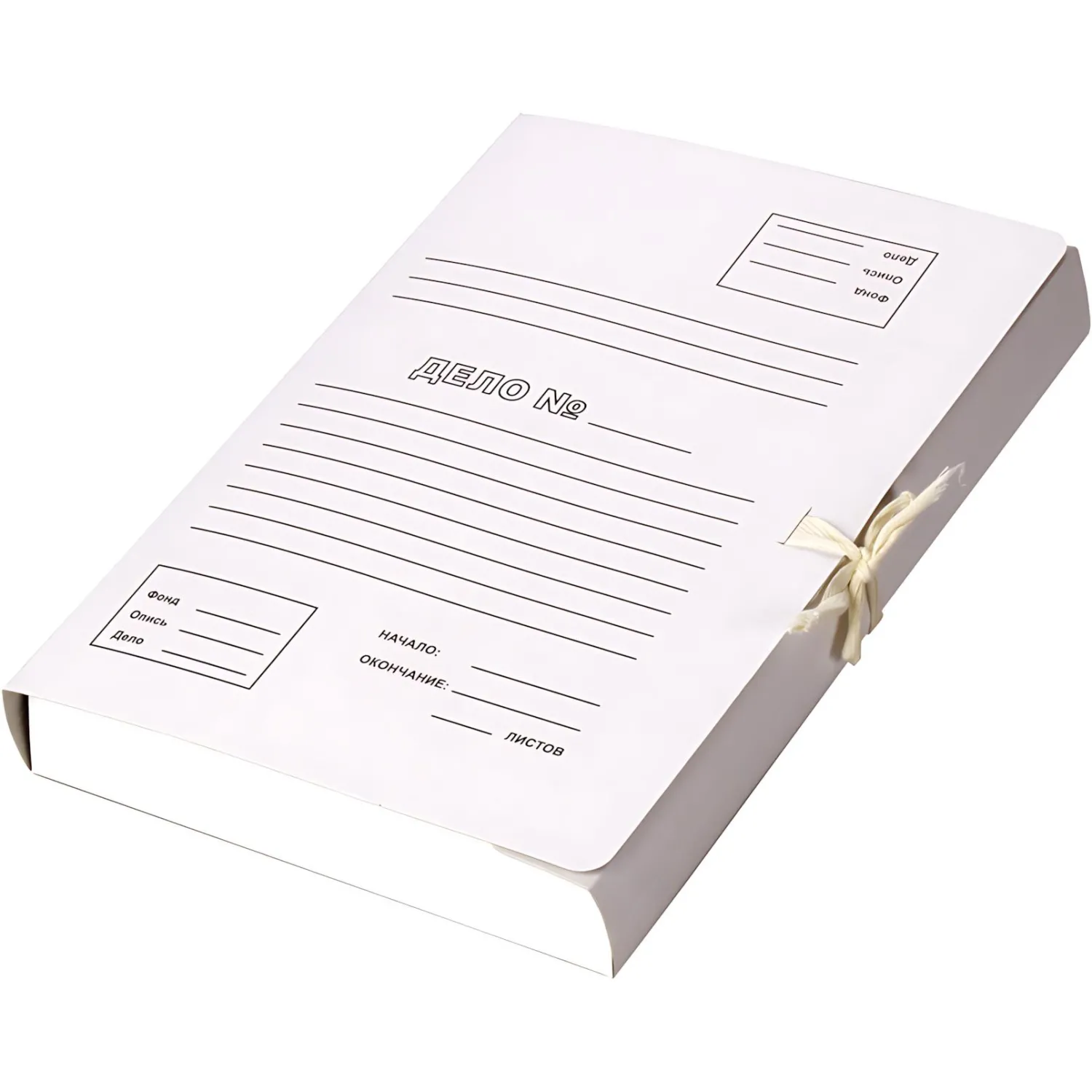 Папка с завязками Дело 300г/м2 с расширением до 40 мм 1496195, 1496150 - фото 1