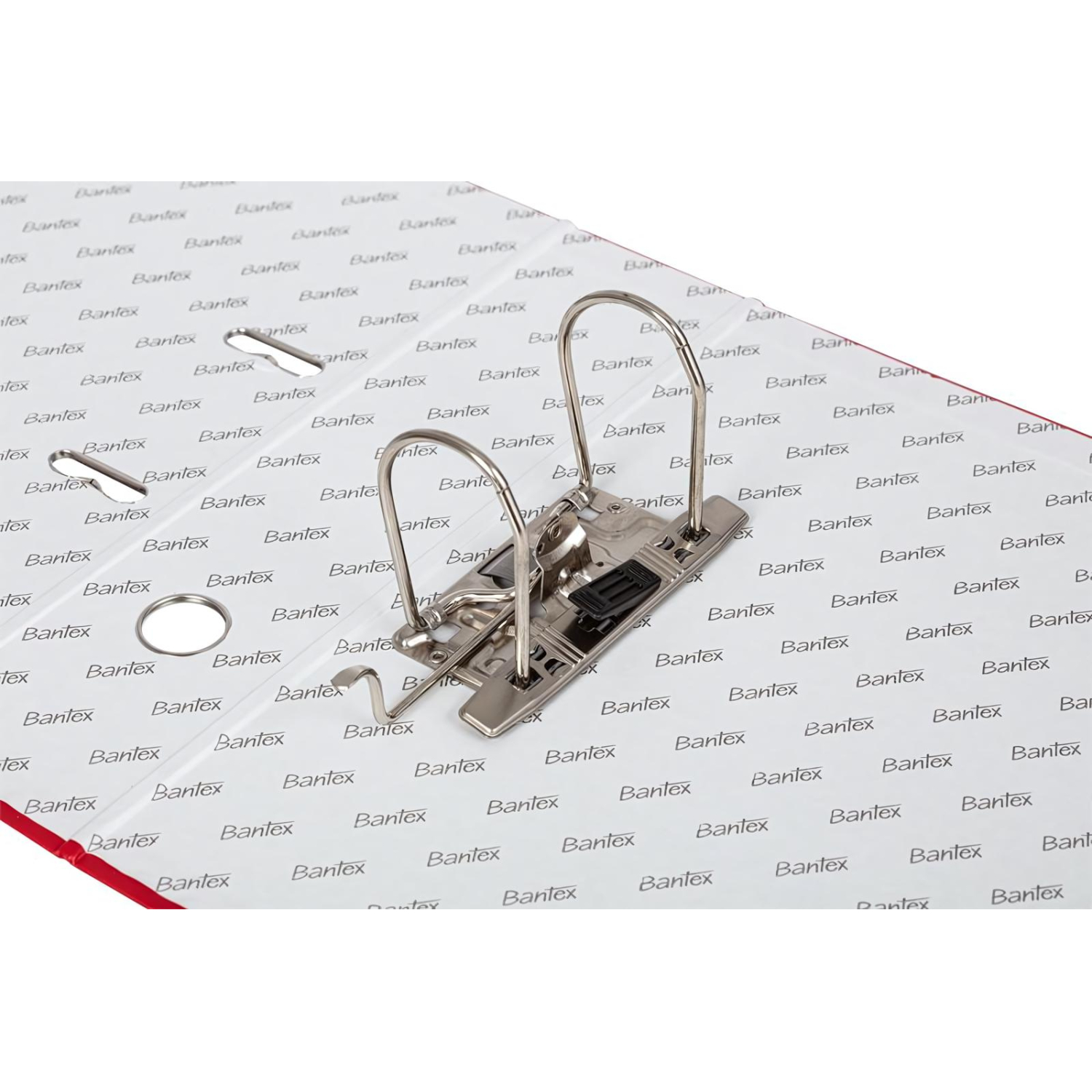 Папка-регистратор ECONOMYPLUS 80мм,красн,ПБП1,карм.ко,мет.уг - фото 2