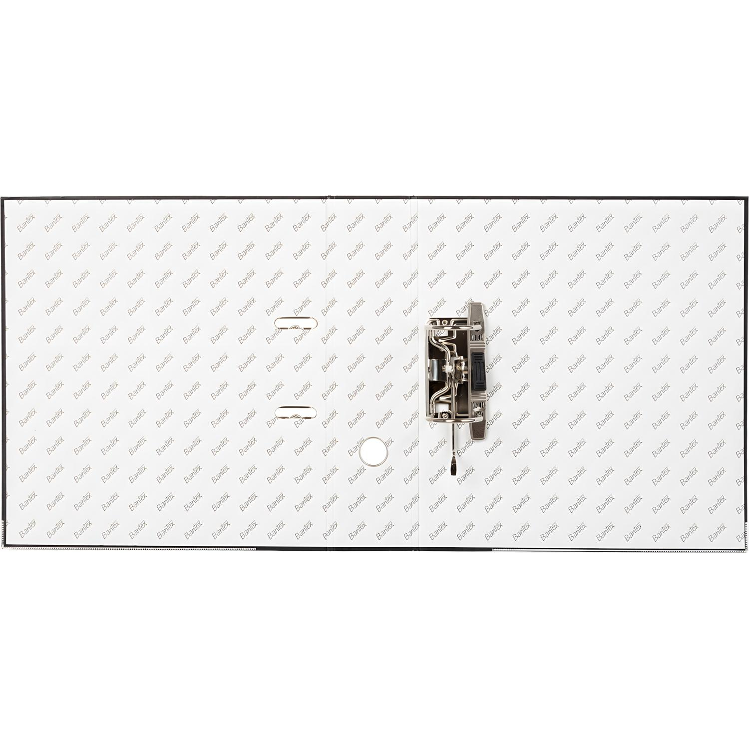 Папка-регистратор ECONOMY PLUS 80мм,чер,ПБП1,карм.кор,мет.уг - фото 6