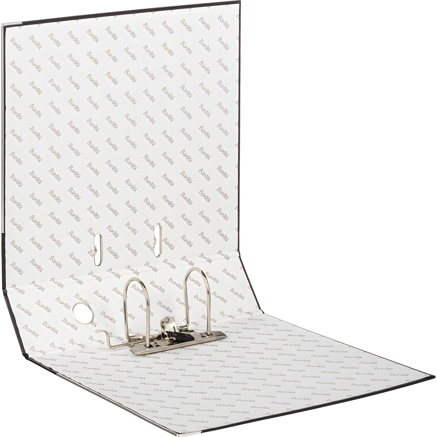 Папка-регистратор ECONOMY PLUS 80мм,чер,ПБП1,карм.кор,мет.уг - фото 7