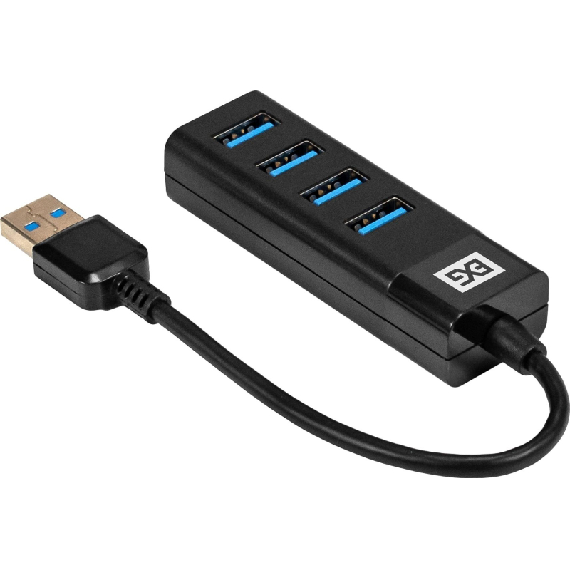 Концентратор USB хаб ExeGate (EX296925RUS) DUB-4TP 4-в-1 черн - фото 2