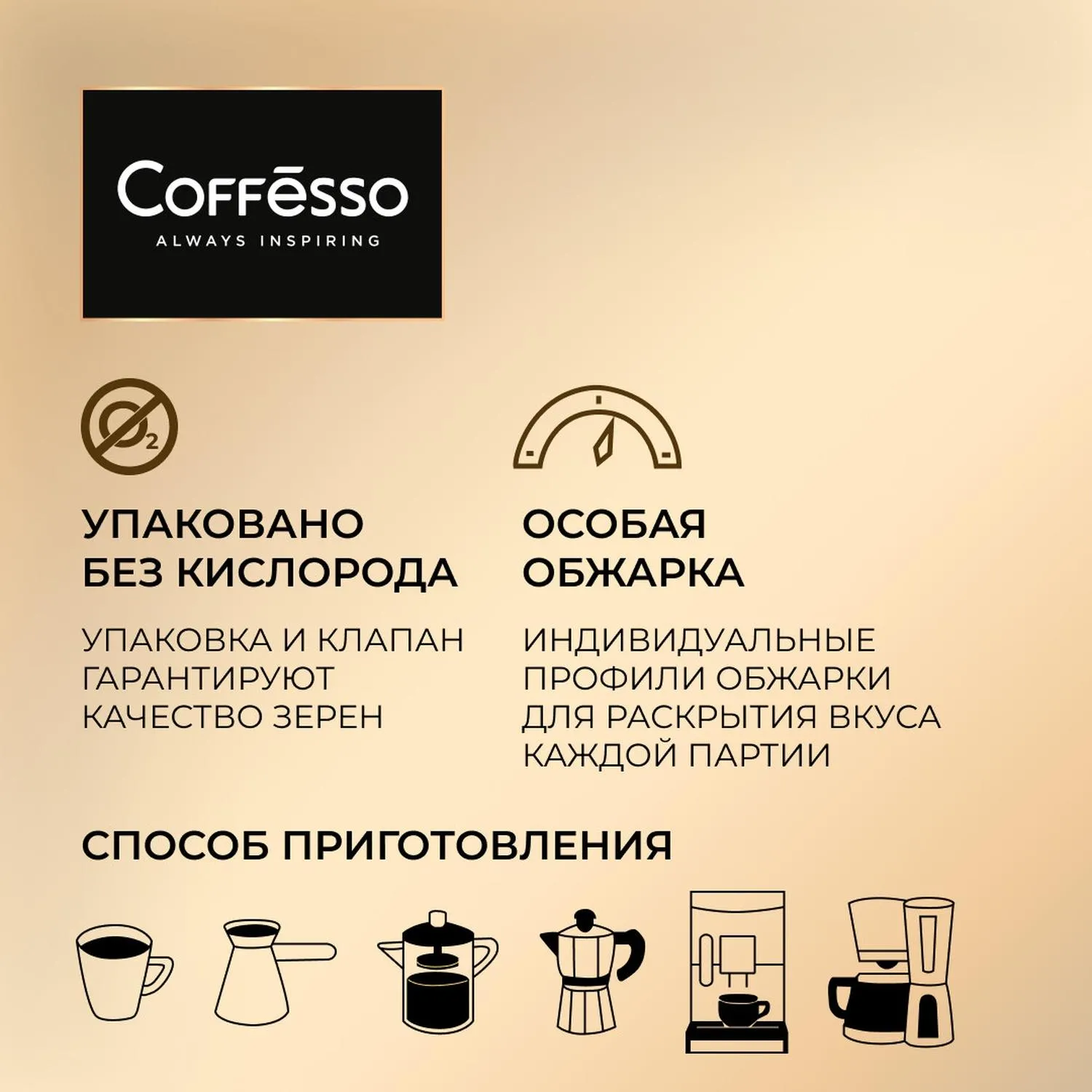 Кофе в зернах Coffesso VELUTTO 1000г - фото 6