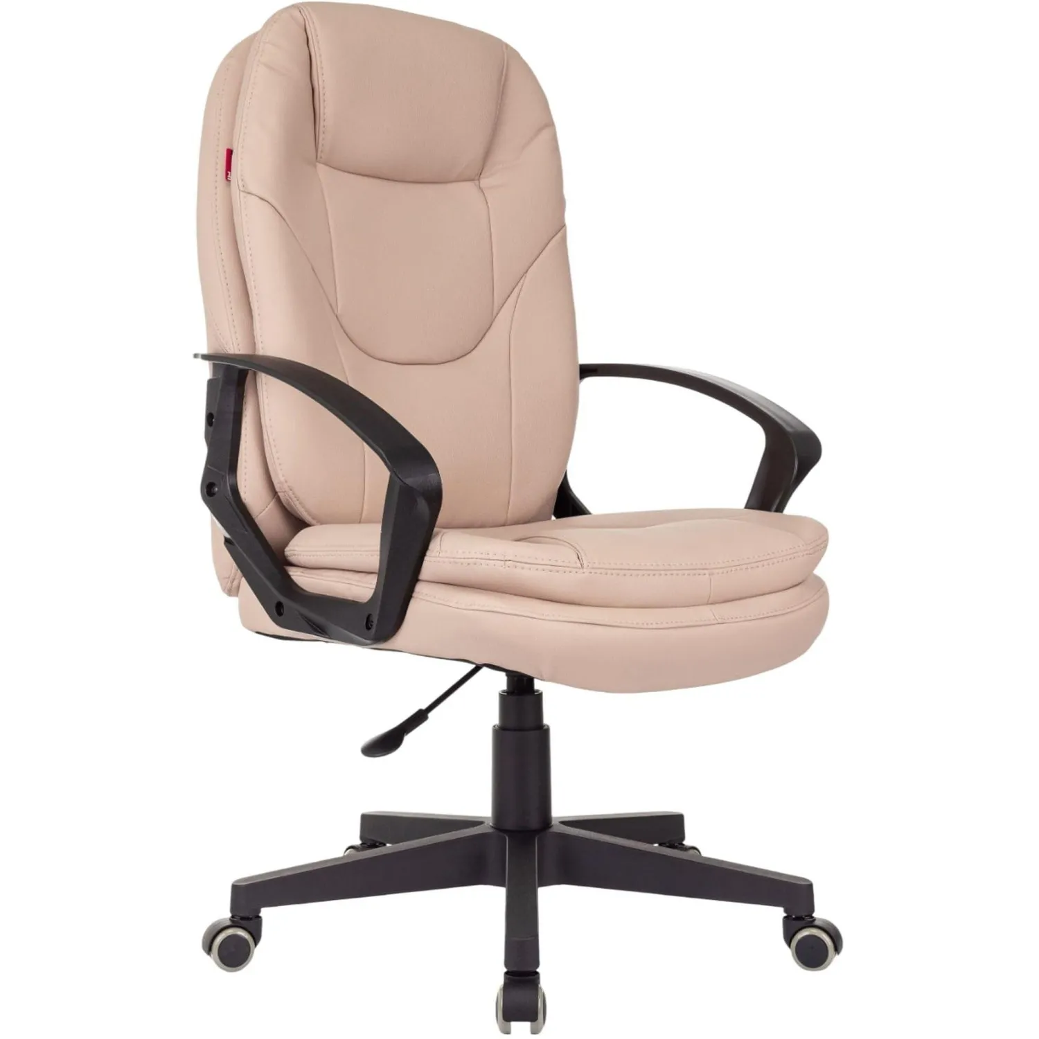 Кресло VB_EChair 668LT PU бежевый эко.кожа крестов. пластик - фото 1
