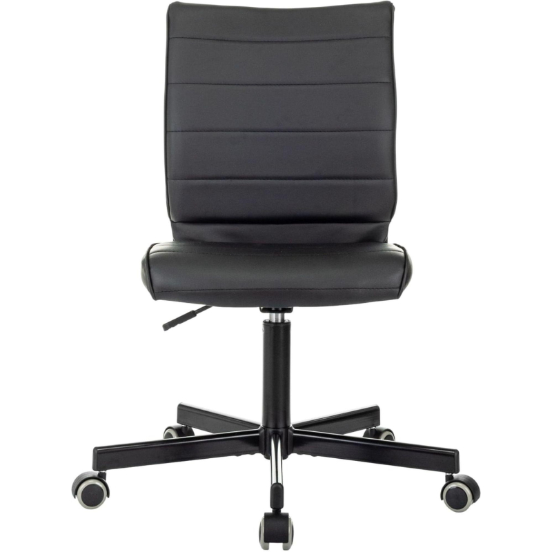 Кресло VB_EChair 303 PU черный эко.кожа крестов. металл черный - фото 2