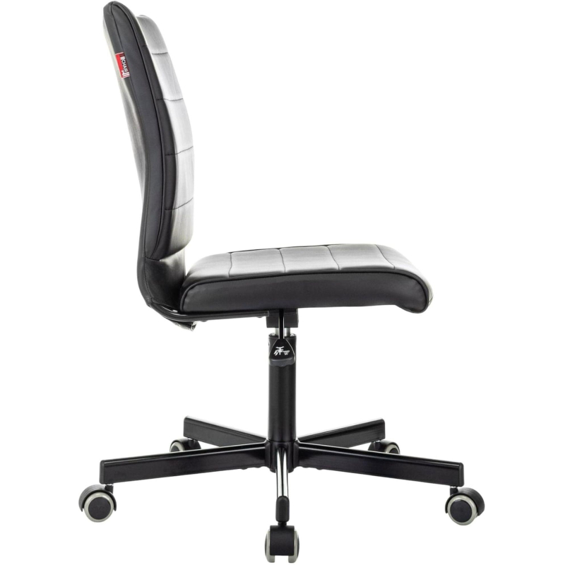Кресло VB_EChair 303 PU черный эко.кожа крестов. металл черный - фото 3