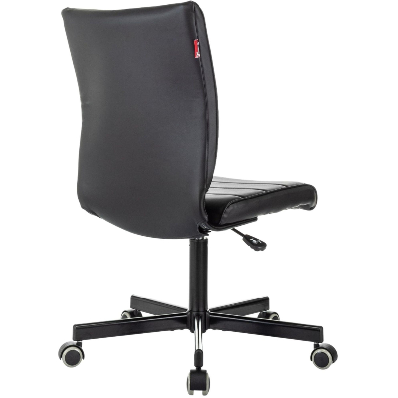 Кресло VB_EChair 303 PU черный эко.кожа крестов. металл черный - фото 4