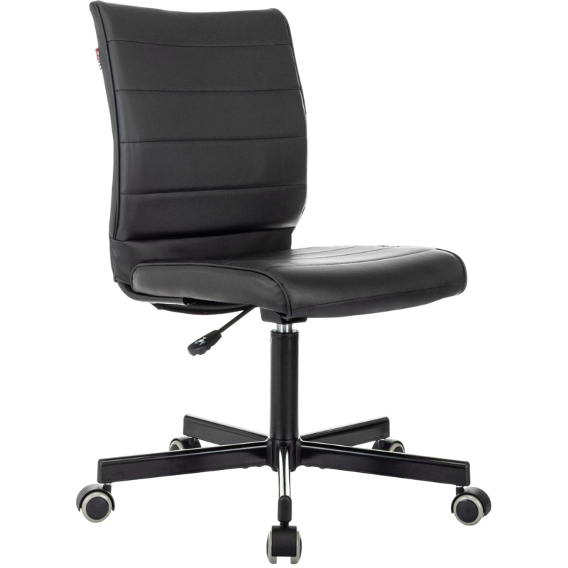 Кресло VB_EChair 303 PU черный эко.кожа крестов. металл черный - фото 5