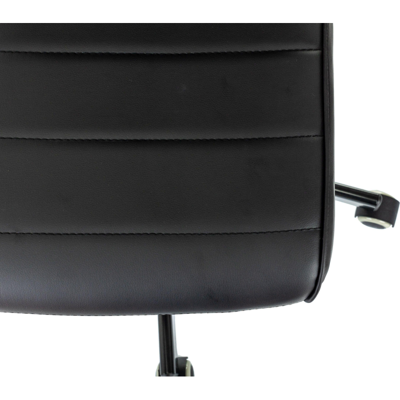 Кресло VB_EChair 303 PU черный эко.кожа крестов. металл черный - фото 6