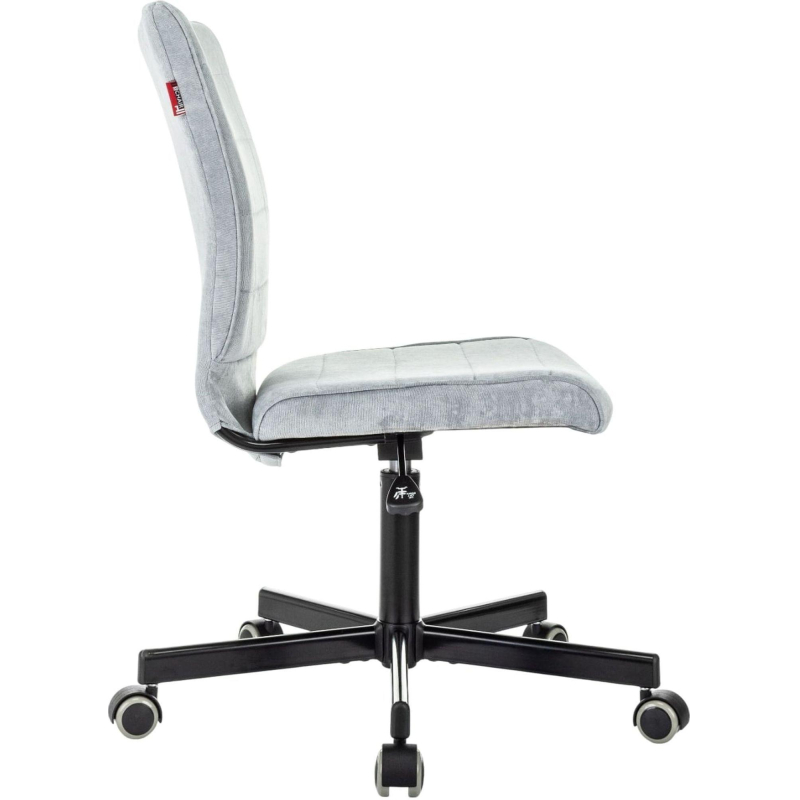 Кресло VB_EChair 303 серо-голубой Light-28 крестов. металл черный - фото 3