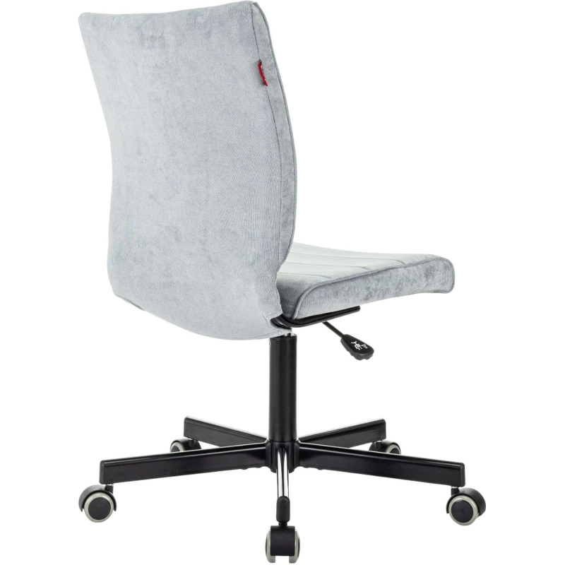 Кресло VB_EChair 303 серо-голубой Light-28 крестов. металл черный - фото 4