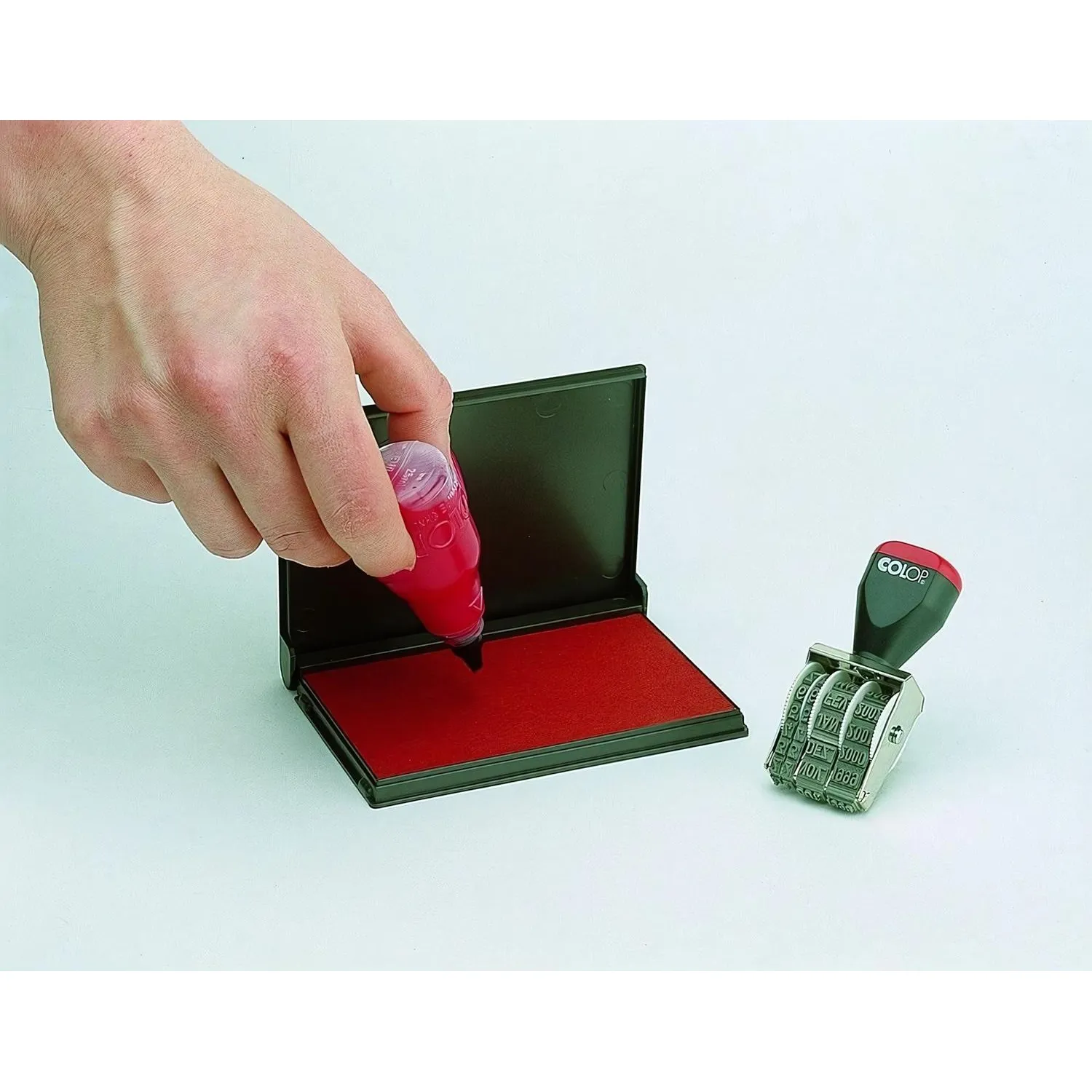 Подушка штемпельная настольная Micro 1 красн. 9х5см (аналог 9051) Colop - фото 3