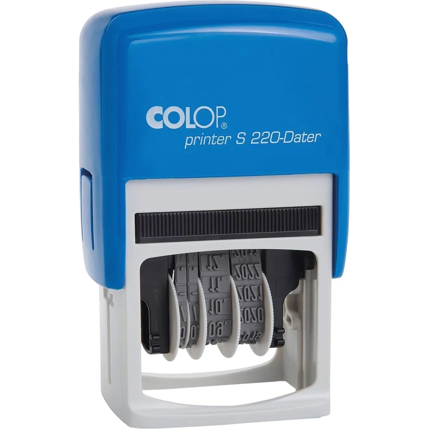 Датер автоматический пласт. S220Bank шрифт 4мм месяц цифр.(аналог 4820B)Col - фото 2