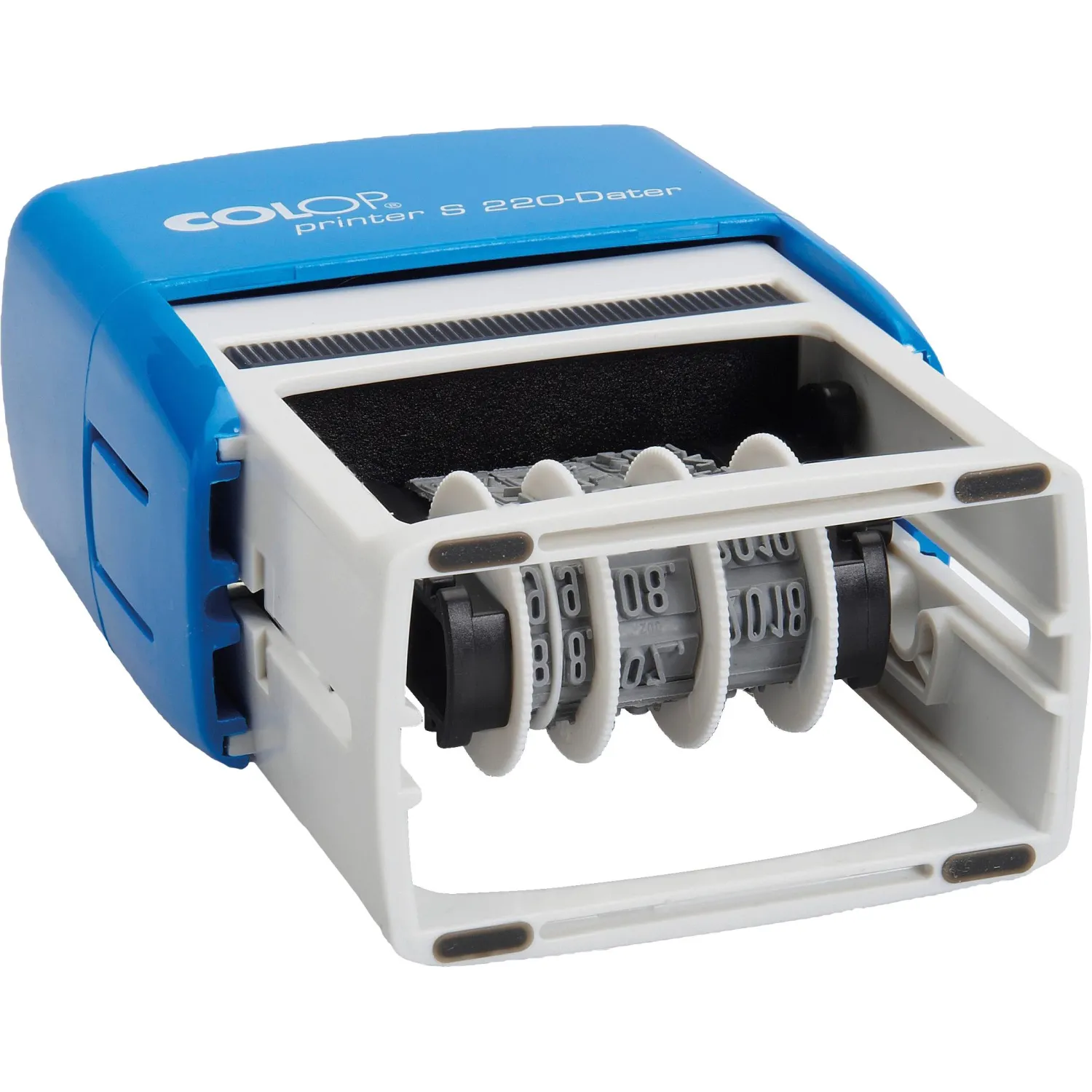 Датер автоматический пласт. S220Bank шрифт 4мм месяц цифр.(аналог 4820B)Col - фото 3