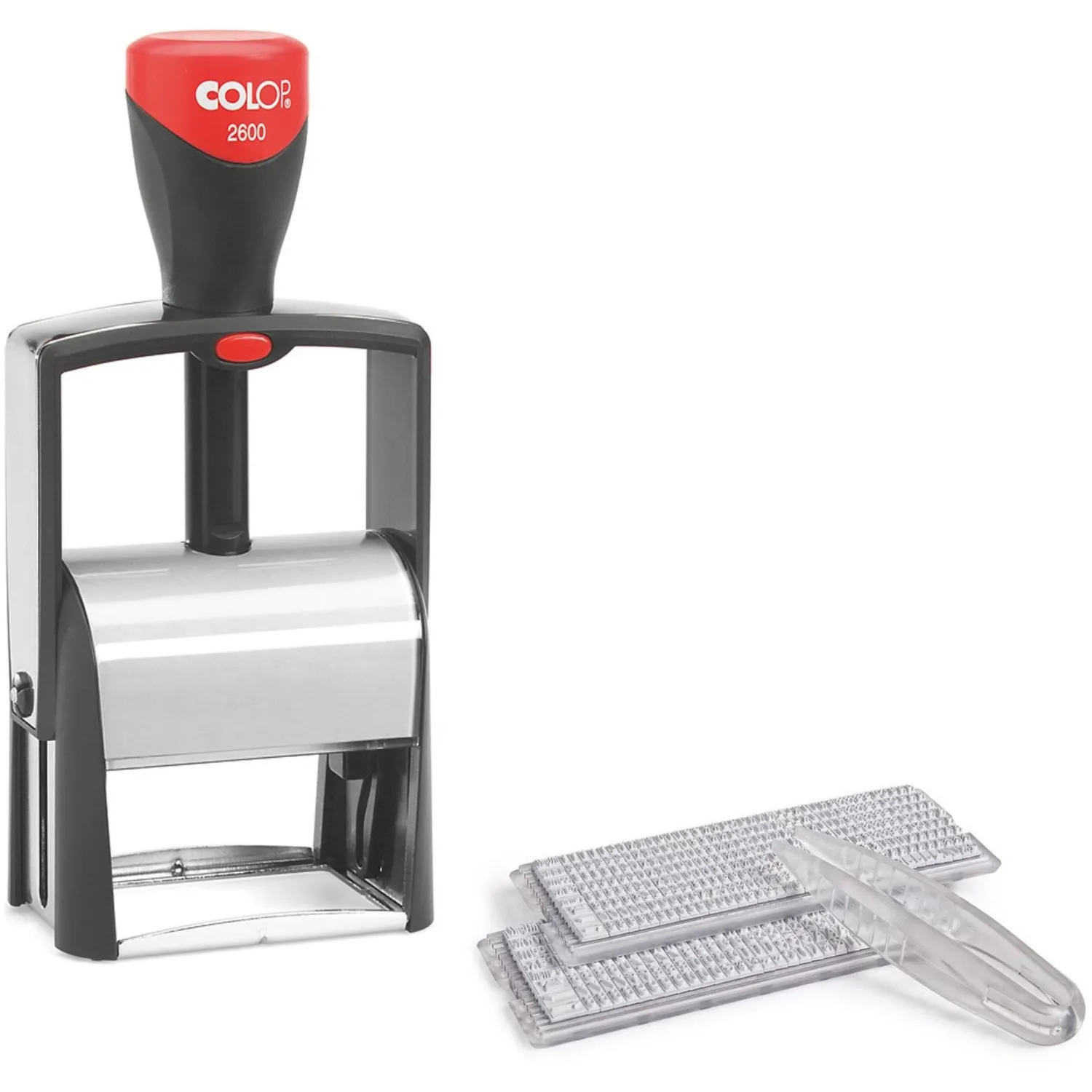 Штамп самонаборный металл. 9 строк S2600-Set 37х58мм 2 кассы Colop - фото 2