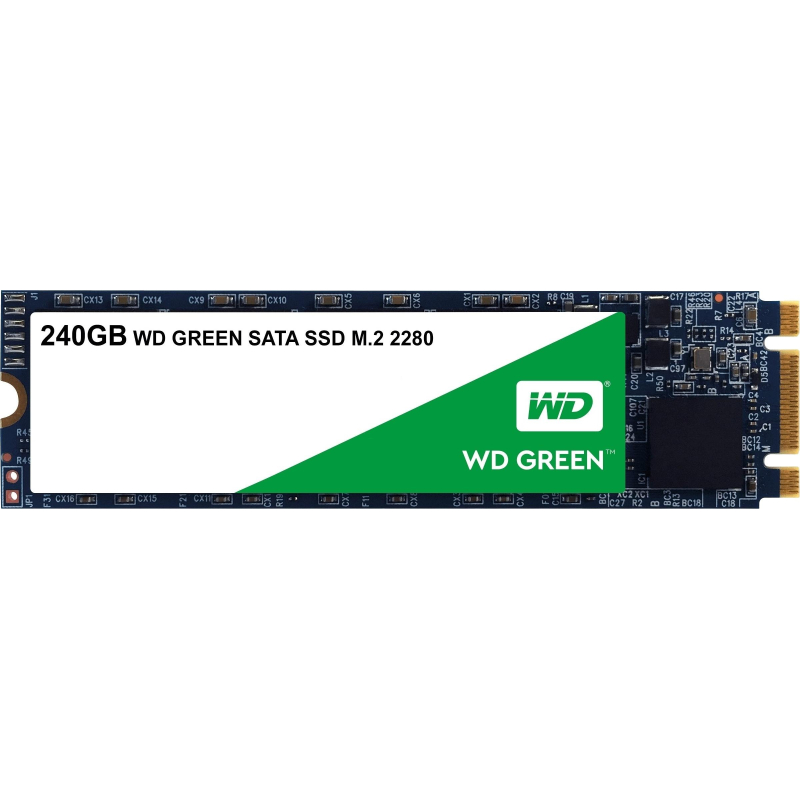 SSD накопитель WD SATA3 240G Green M.2 2280(WDS240G2G0B) - фото 1