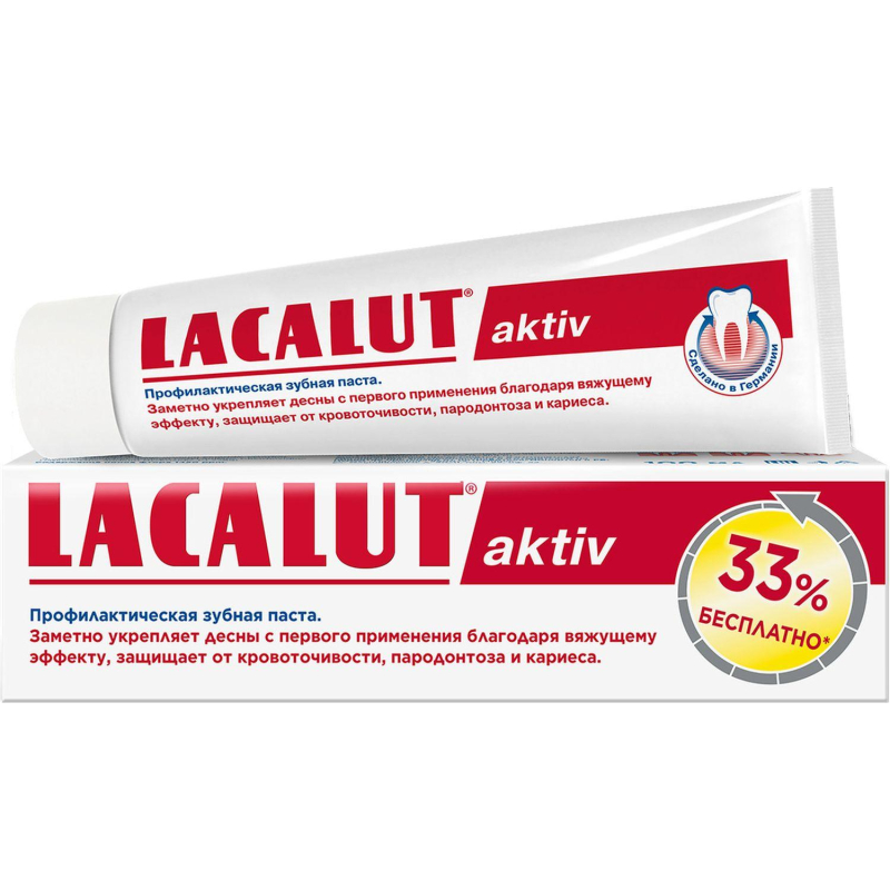 Зубная паста Lacalut aktiv 100 мл - фото 1