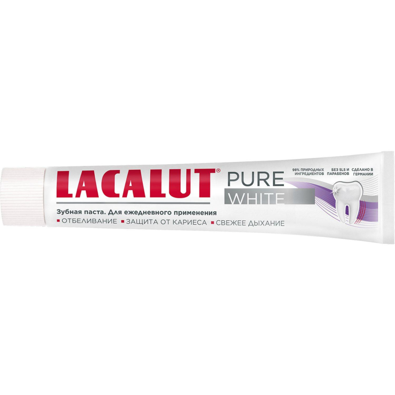 Зубная паста Lacalut pure white 75 мл - фото 2
