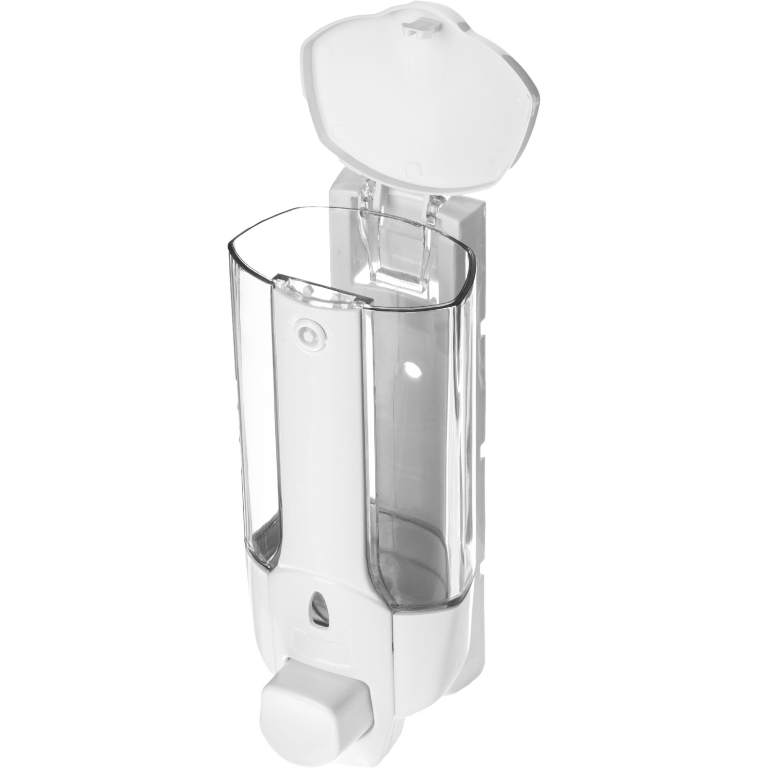 Дозатор для жидкого мыла 350мл Выбор есть пластик белый M-1628 - фото 3