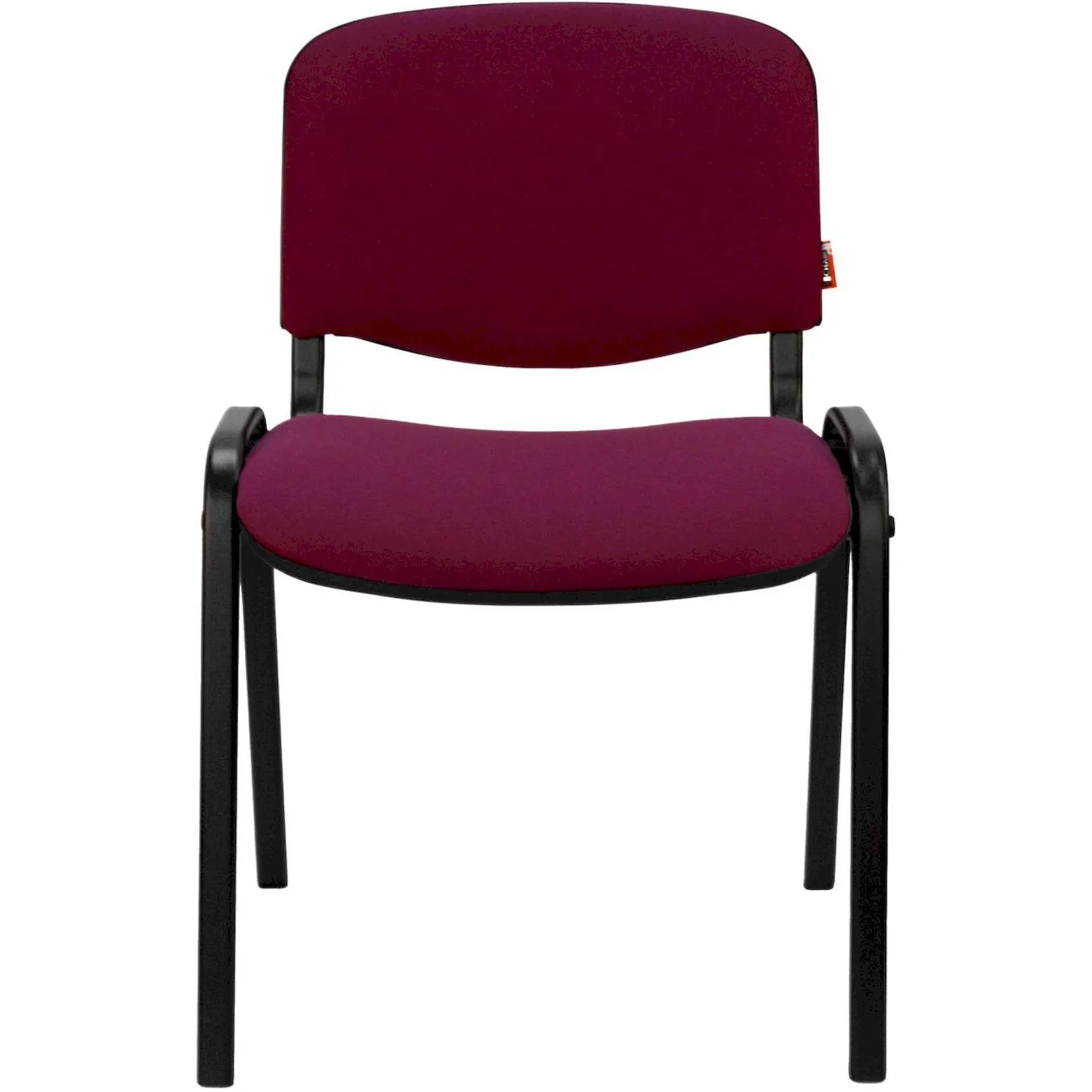 Стул 0MX_UA_EChair Rio(ИЗО/ISO) черн, ткань бордовый С-29 - фото 2