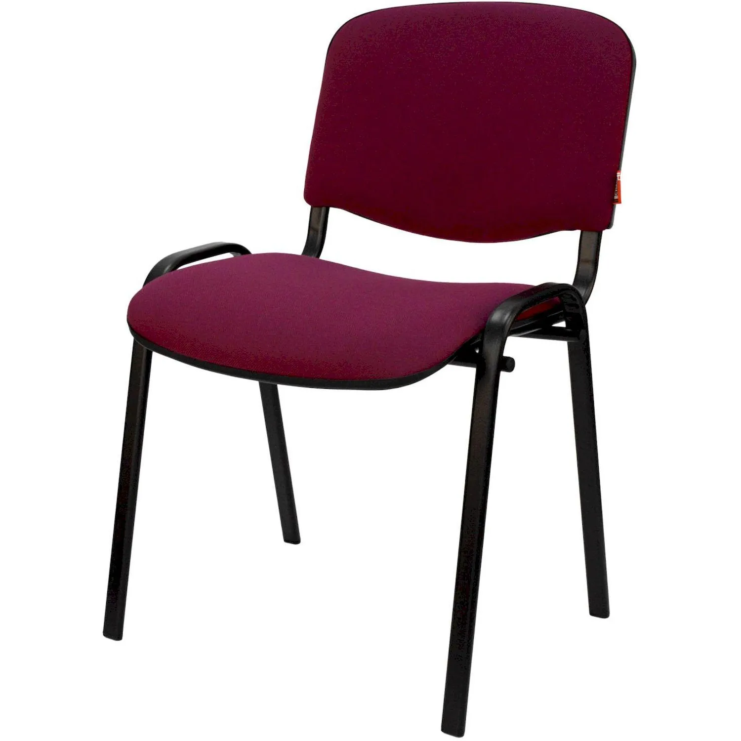 Стул 0MX_UA_EChair Rio(ИЗО/ISO) черн, ткань бордовый С-29 - фото 5