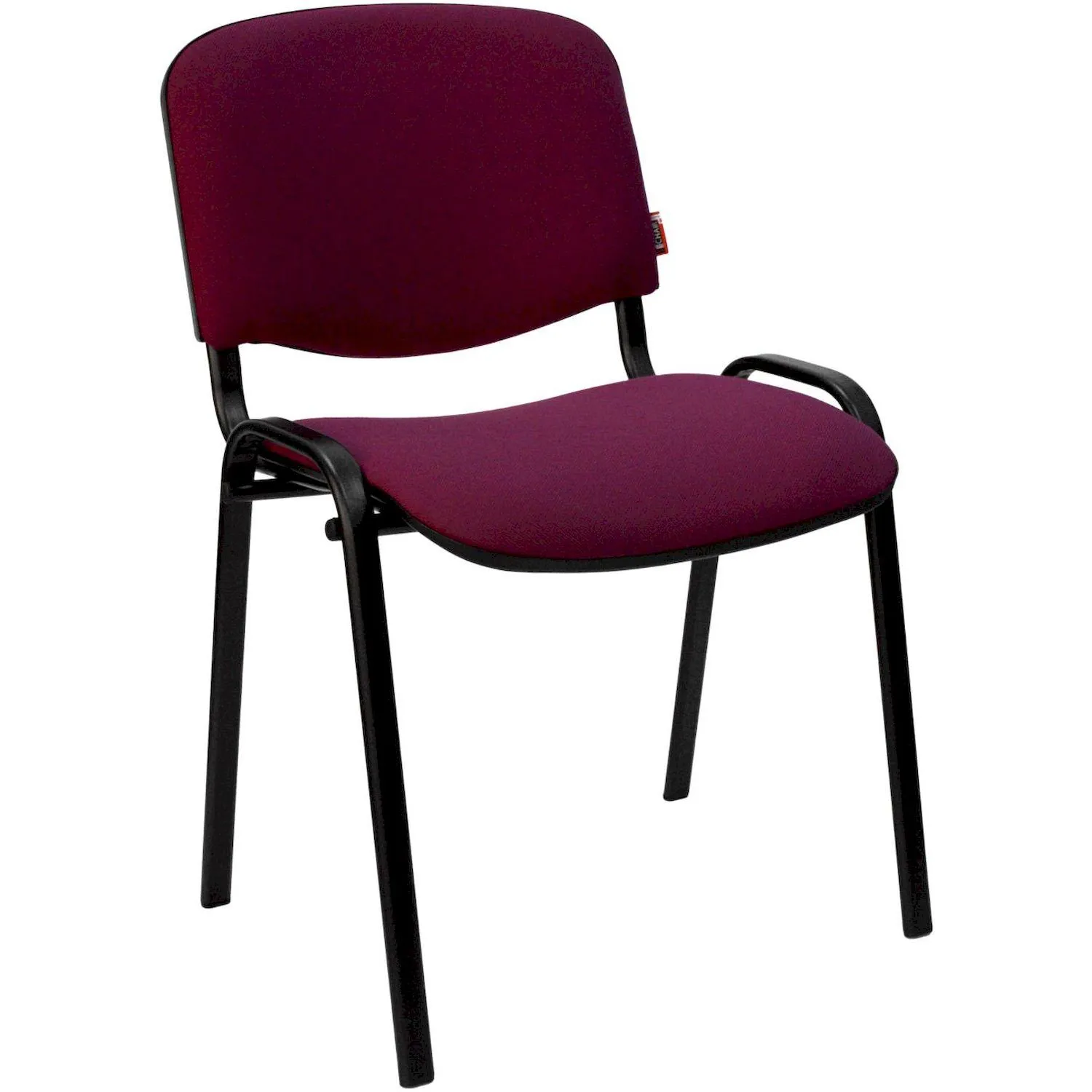 Стул 0MX_UA_EChair Rio(ИЗО/ISO) черн, ткань бордовый С-29 - фото 10