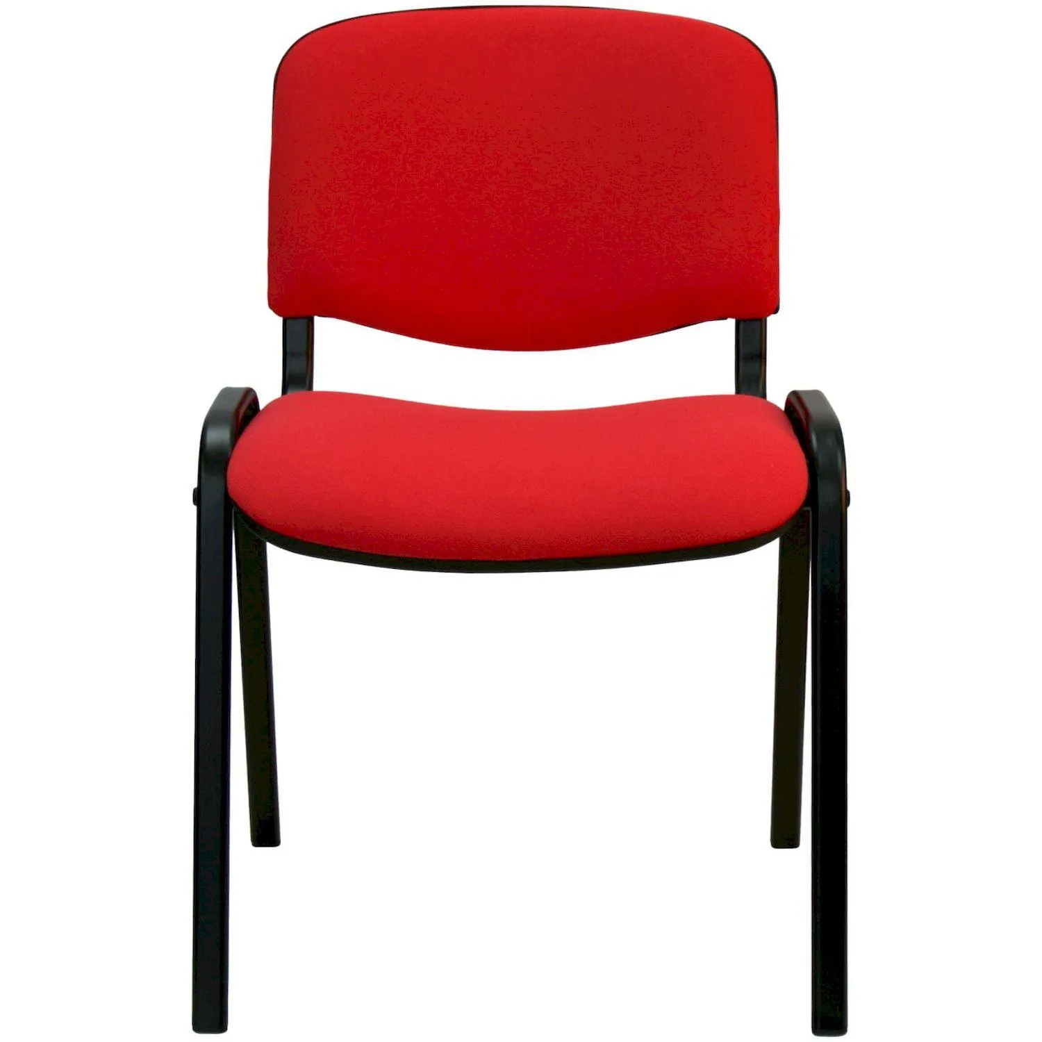 Стул 0MX_UA_EChair Rio(ИЗО/ISO) чёрн, ткань красная C02 - фото 2