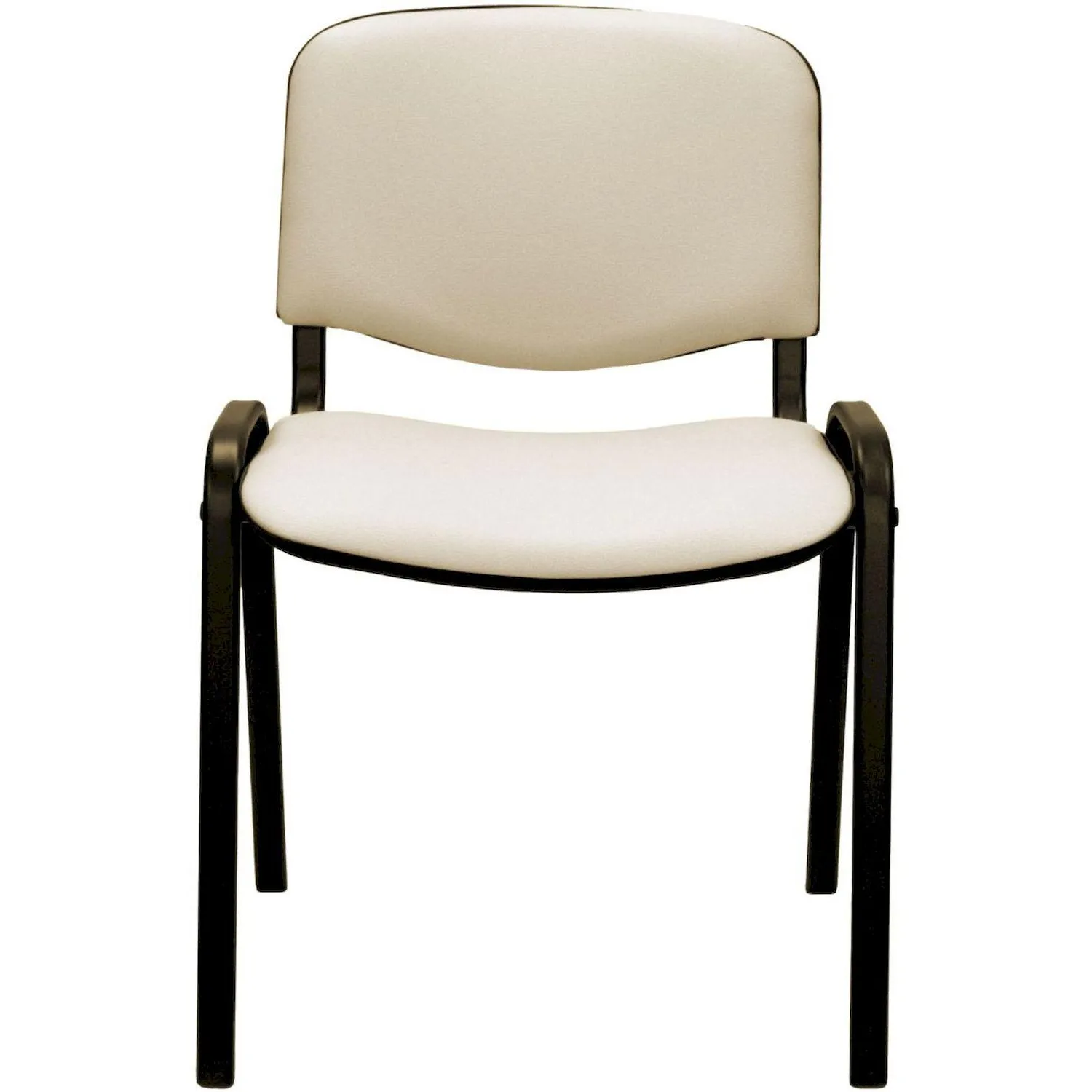 Стул 0MX_UA_EChair Rio(ИЗО/ISO) черный, к/з бежевый V-18 - фото 2