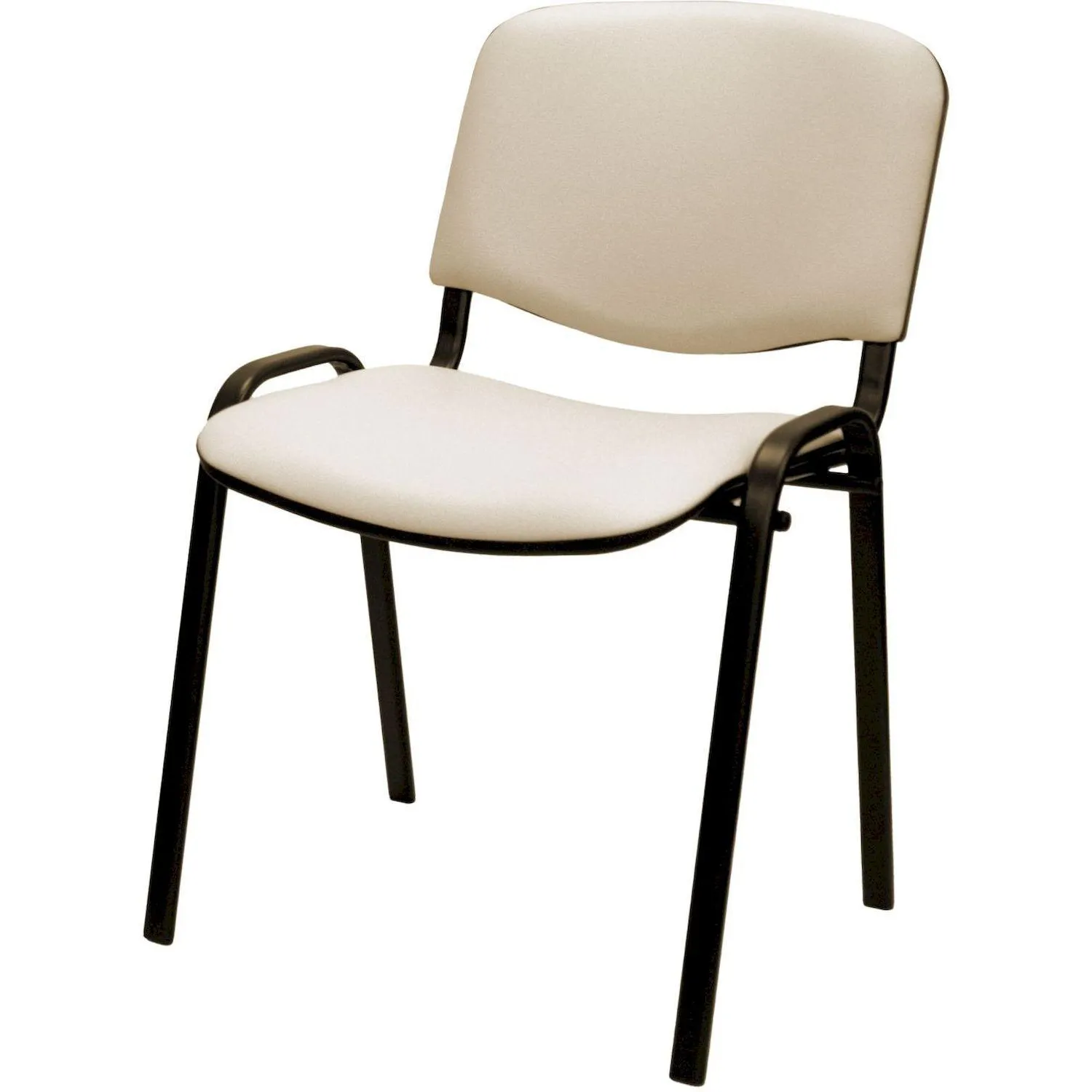 Стул 0MX_UA_EChair Rio(ИЗО/ISO) черный, к/з бежевый V-18 - фото 5