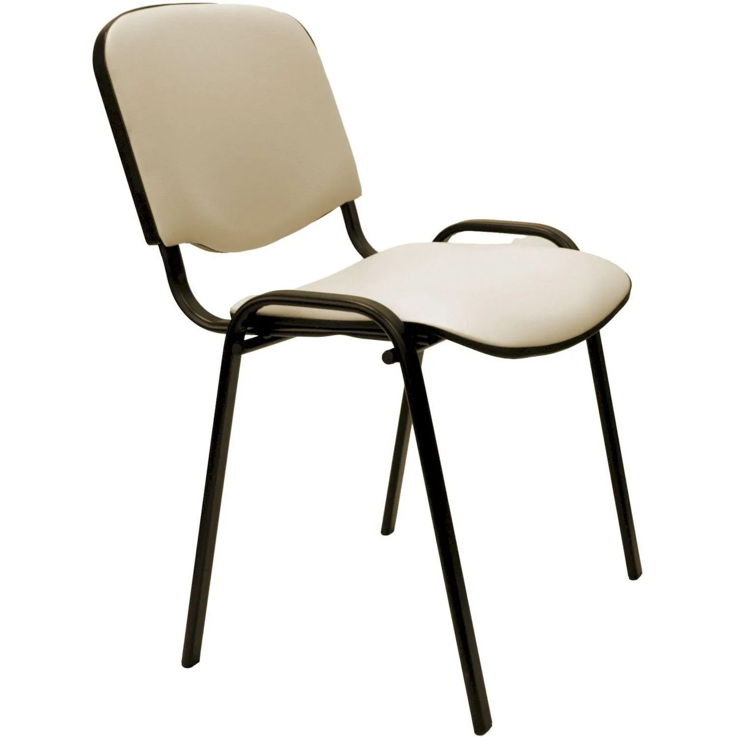 Стул 0MX_UA_EChair Rio(ИЗО/ISO) черный, к/з бежевый V-18 - фото 8