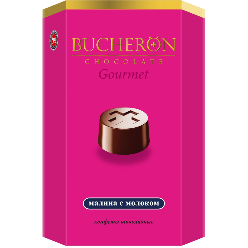 Конфеты шоколадные BUCHER?N GOURMET со вкусом малины с молоком 130г - фото 1
