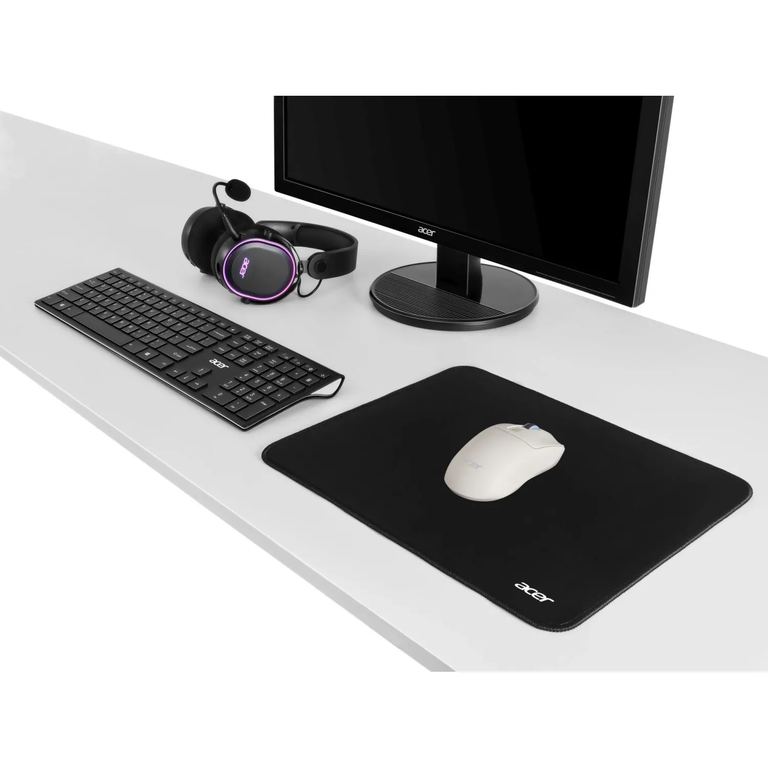 Мышь компьютерная Acer OMR312 3200dpi BT/Radio USB 5but(ZL.MCECC.037)беж - фото 4