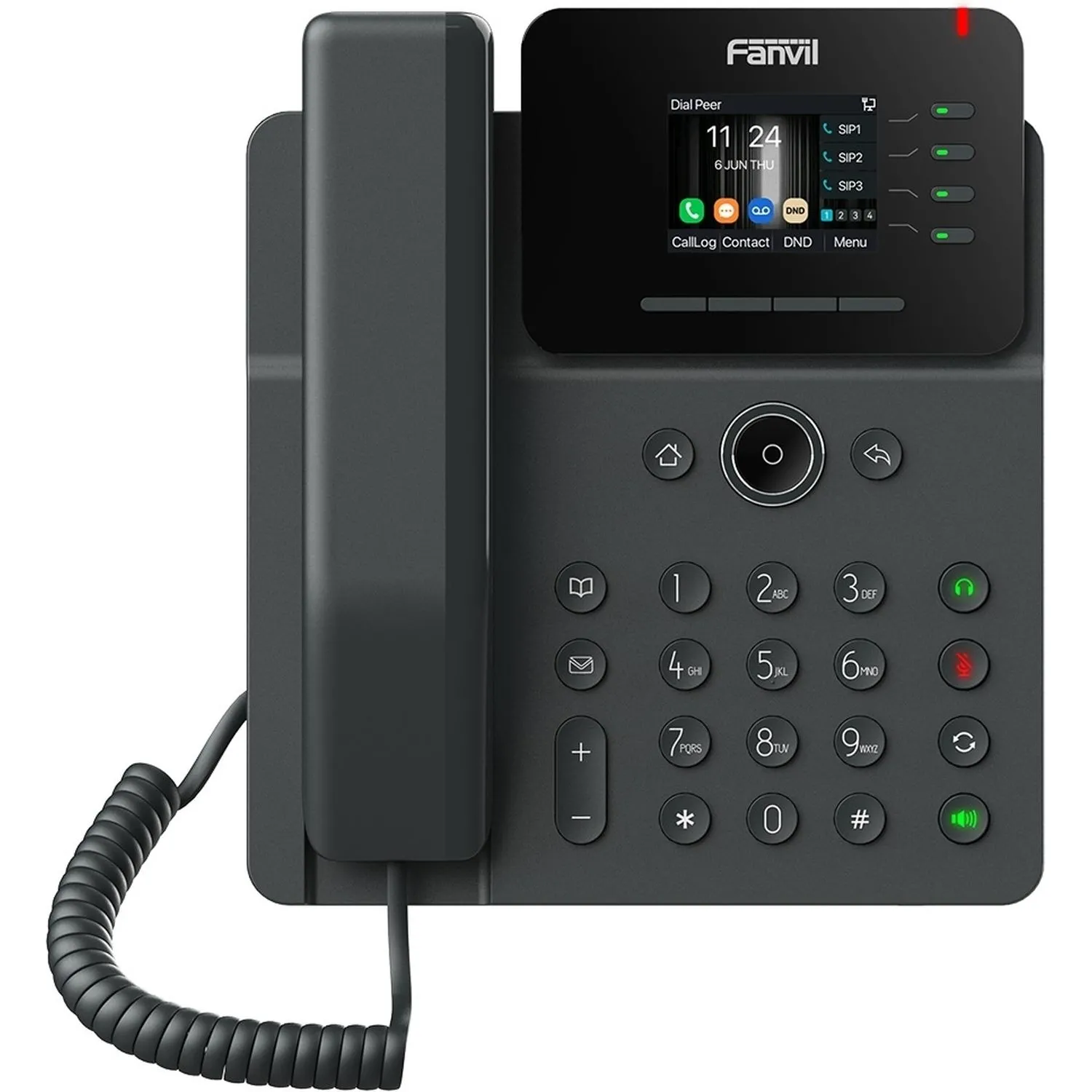 IP-телефон Fanvil V61G,HD voice,4 SIP,2.4 Inch,Opus+IPV6 12 DSS keys PSU - фото 2
