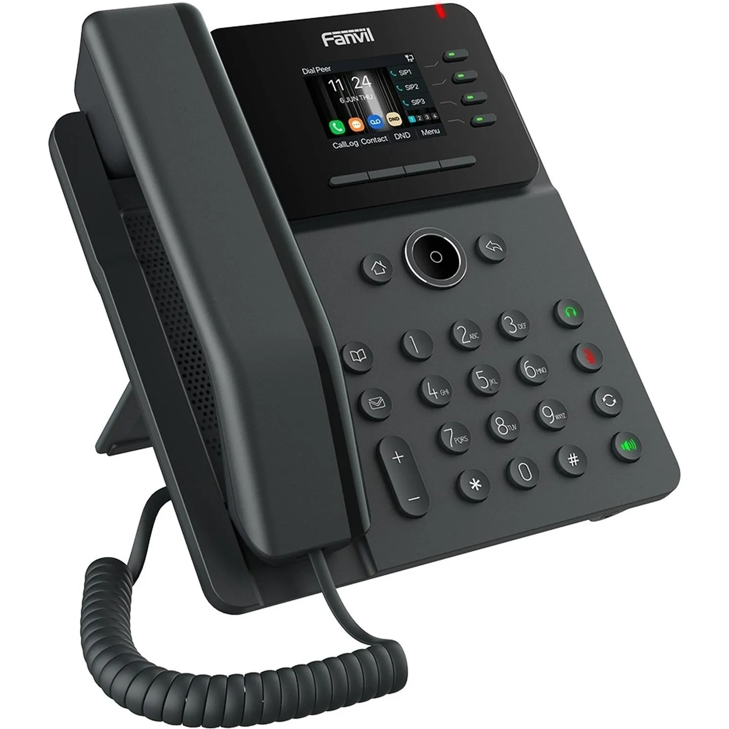 IP-телефон Fanvil V61G,HD voice,4 SIP,2.4 Inch,Opus+IPV6 12 DSS keys PSU - фото 3