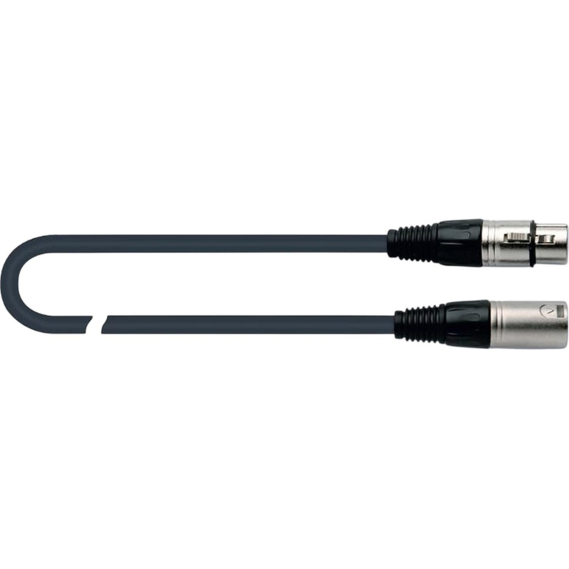 Кабель микрофонный Quik Lok MX775-3, разъемы XLR/F - XLR/M, 3м - фото 1