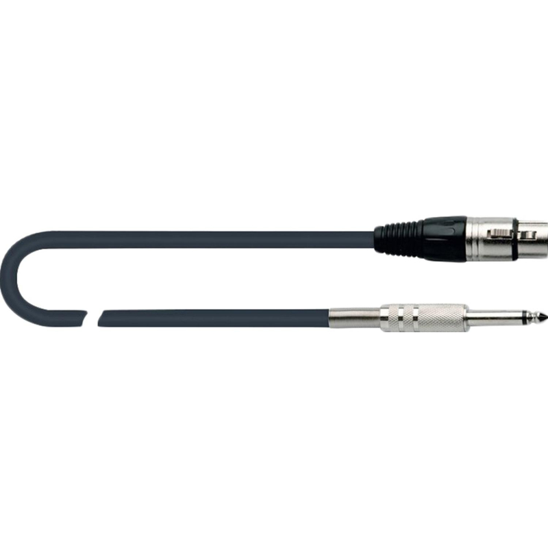 Кабель микрофонный Quik Lok MX777-5, разъемы XLR/F - Mono Jack 1/4, 5м - фото 1