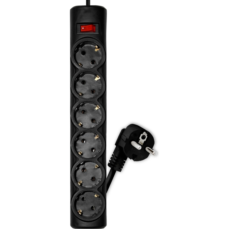Сетевой фильтр PROGIX PG649 6р/10м/3,5кВТ/16А заземление,черный,КГ-ХЛ 3х1.5 - фото 2