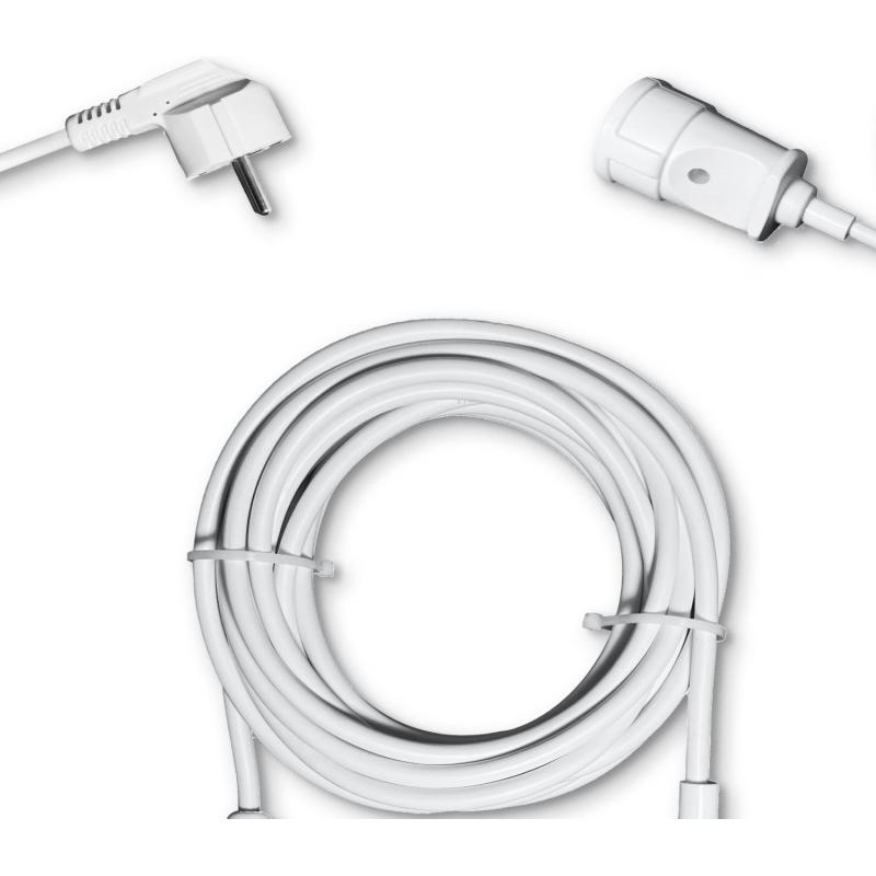 Удлинитель PROGIX PG113 1р/7м/1,5кВт/6А заземление, белый, ПВС 3х0.75 - фото 2