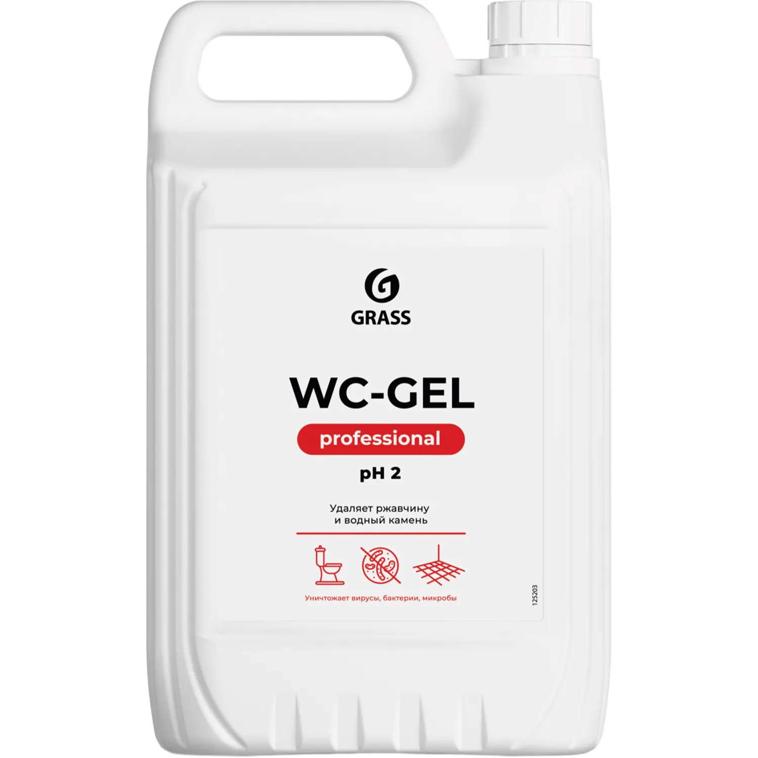 Профхим сантех кисл гель д/деликат ухода акрил Grass/WC-Gel ultra, 5 л - фото 1