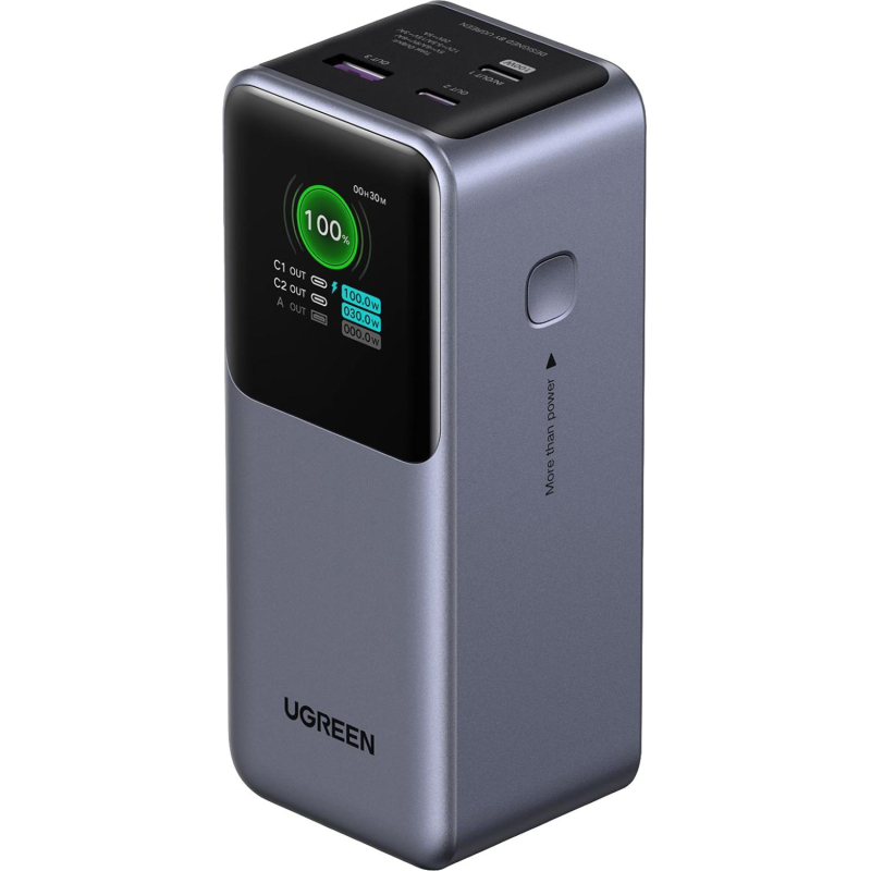 Внешний аккумулятор UGREEN PB721 (35524B)20000mAh 130W Fast Charging серый - фото 1