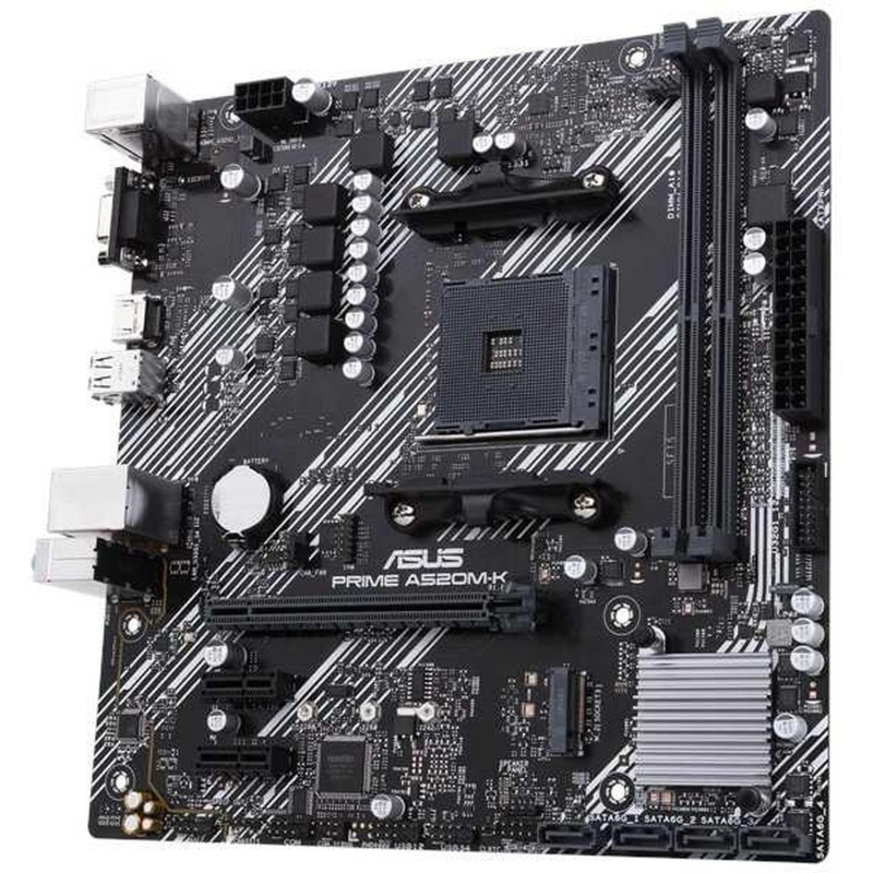 Материнская плата Asus PRIME A520M-K Soc-AM4 AMD 2xDDR4 mATX - фото 1
