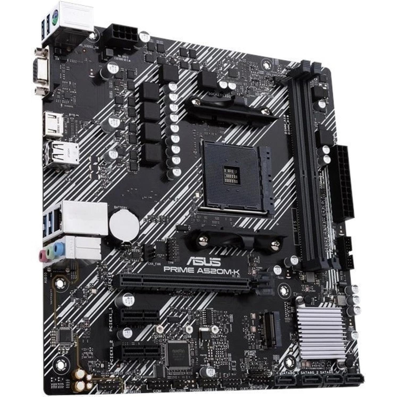 Материнская плата Asus PRIME A520M-K Soc-AM4 AMD 2xDDR4 mATX - фото 3