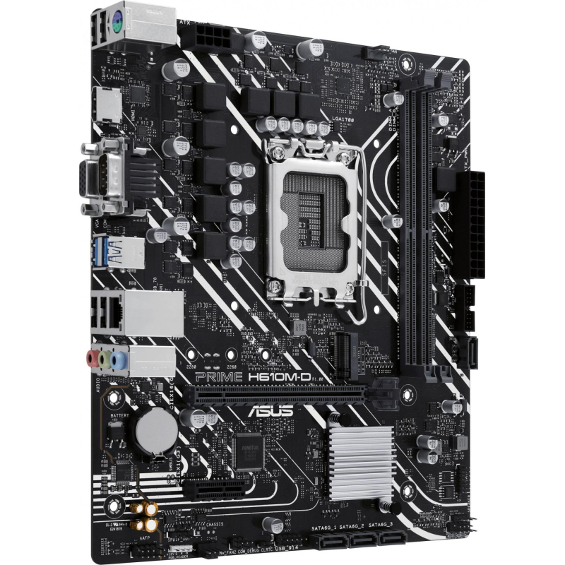 Материнская плата Asus PRIME H610M-D Soc-1700 Intel 2xDDR5 mATX - фото 1