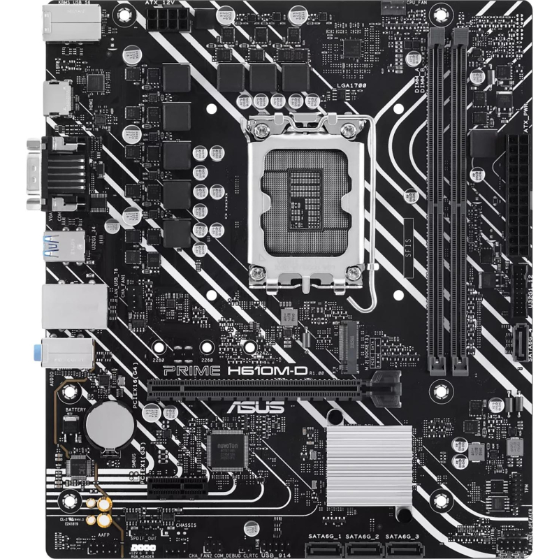 Материнская плата Asus PRIME H610M-D Soc-1700 Intel 2xDDR5 mATX - фото 2