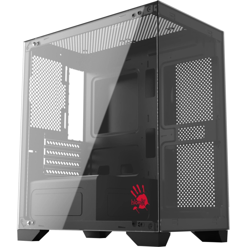Корпус Bloody BD-CC103 чер.безБП mATX 7x120mm USB2.0x3.0 audio bott PSU - фото 4