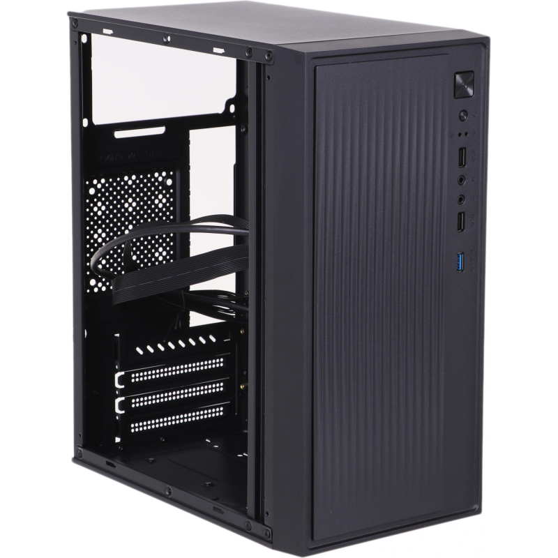 Корпус Accord ACC-261B чер.безБП mATX 2x80/3x92/2x120mm 2xUSB2.0x3.0 audio - фото 4