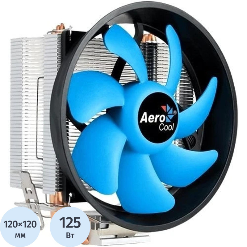 Кулер Aerocool Verkho 3 Plus Soc-AM5/AM4/1200/1700/1851чер/син - фото 1