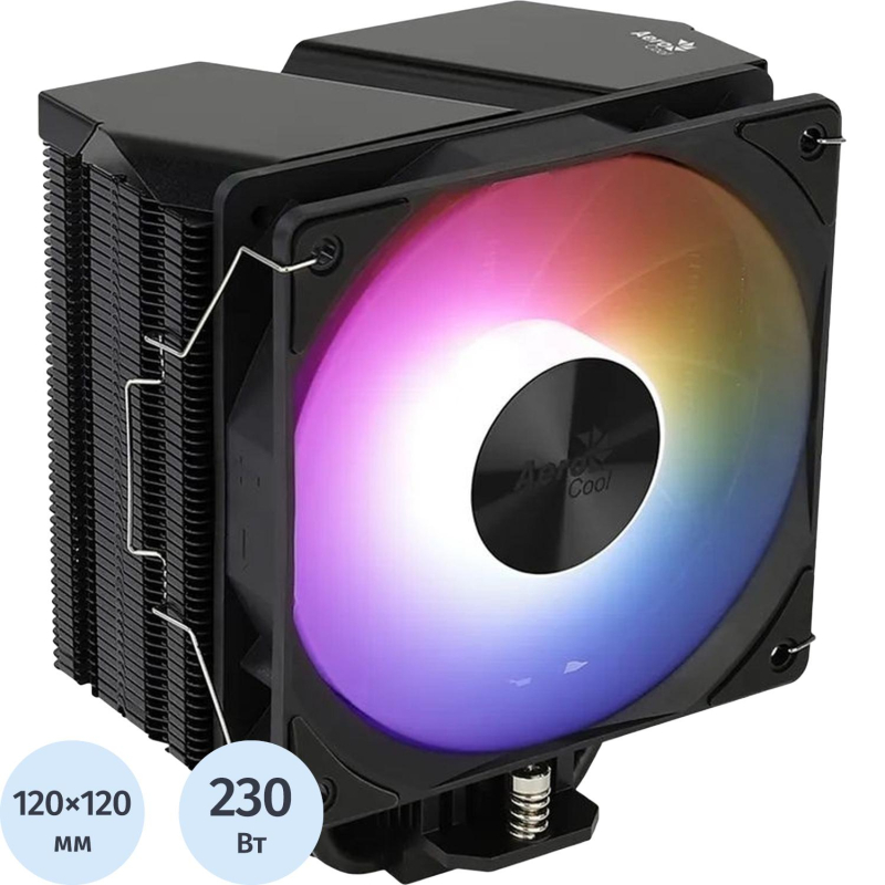 Кулер Aerocool Rime 4 ARGB Soc-AM5/AM4/1200/1700/1851чер - фото 1